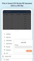 Simple CSV Viewer - PDF Reader capture d'écran 3