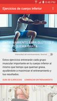 Ejercicios de cuerpo inferior Poster