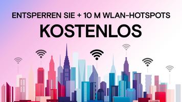 WLAN Passwort Instabridge Plakat