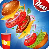 Fast Food Cooking master game:Burger Cooking maker icône