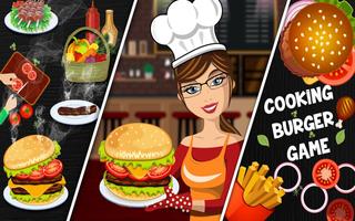 Fast Food Cooking master game:Burger Cooking maker पोस्टर