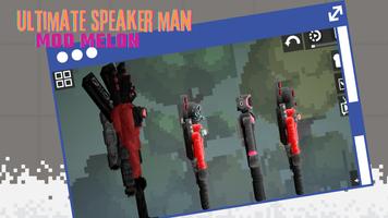 Speaker Man Mod Melon Skibidi Poster