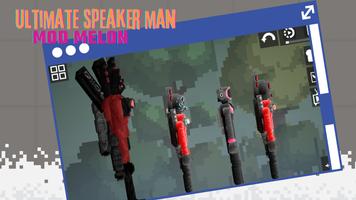 Speaker Man Mod Melon Skibidi Affiche