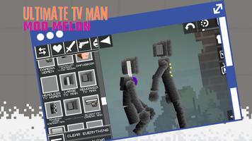 TV Man Mod Melon Playground captura de pantalla 1