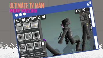 TV Man Mod Melon Playground captura de pantalla 2