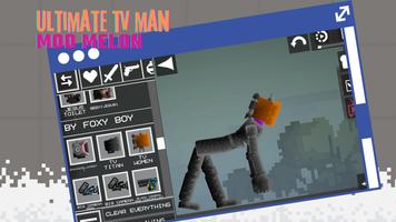 TV Man Mod Melon Playground captura de pantalla 3