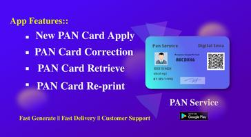 Easy Pan Card Apply online Affiche