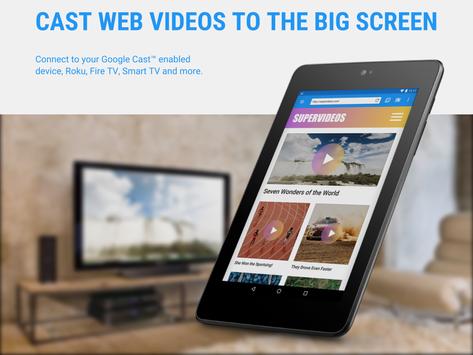 Web Video Cast | 浏览器到TV / Chromecast / Roku / + 截图 7