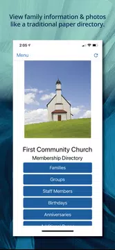 Screenshot 1 for Instant Church Directory