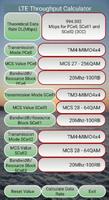 LTE-4G Throughput Calculator Plakat