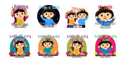 Stickers en lengua mazahua par اسکرین شاٹ 1