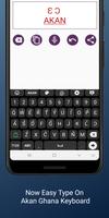 Akan (Ghana) English Keyboard Plakat