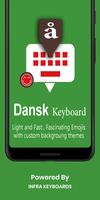 Danish English Keyboard Infra Plakat