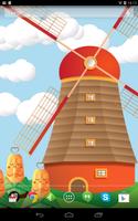 Mill on a Hill Live Wallpaper 스크린샷 2