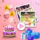 Birthday Photo Frame With Song icône