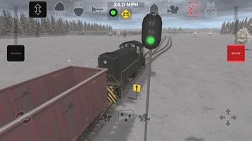 Train and rail yard simulator poster