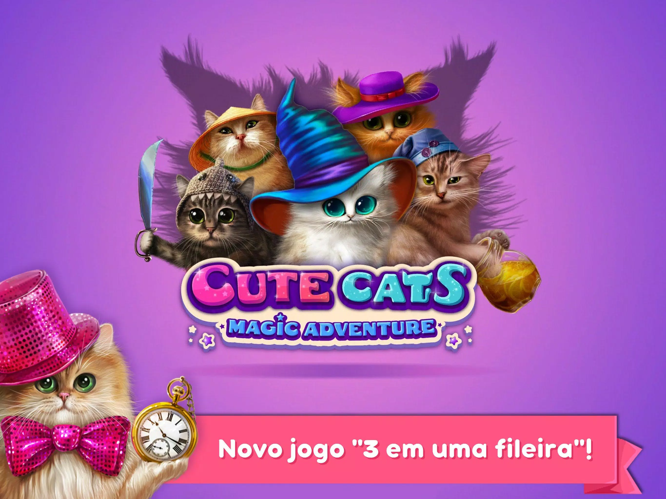 Download do APK de Gatos Fofos: Aventura Mágica para Android