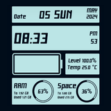 Digital clock & Mobile info APK