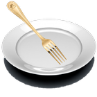 Fork scratching plate-icoon