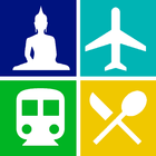 Bangkok Travel Guide, Attraction, Subway, MRT, Map 아이콘