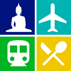 Bangkok Travel Guide, Attraction, Subway, MRT, Map Zeichen