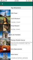 Paris Travel Guide, Attraction, Metro, Map, App постер