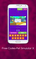 Codes-Pet Simulator X الملصق