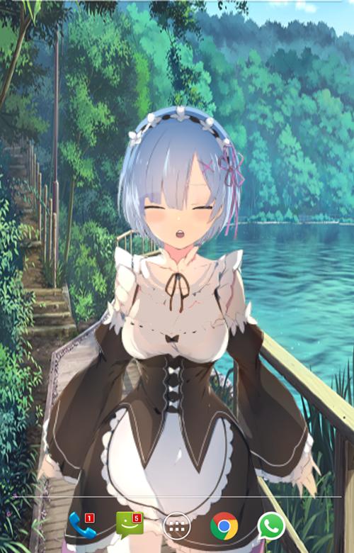 Interactive Anime Live Rem Chan Wallpaper For Android Apk Download