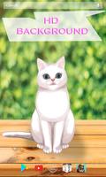 Interactive Cat 3D Anime Live Wallpaper syot layar 2