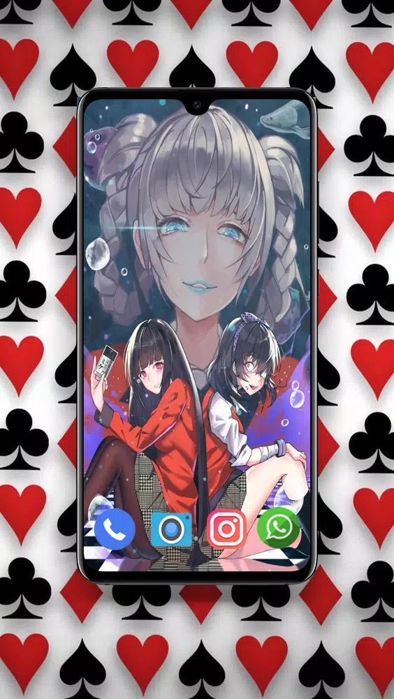 Yumeko, anime, kakegurui, HD phone wallpaper