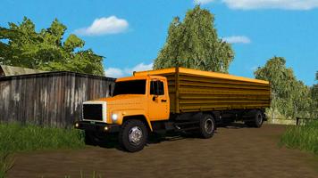 Game sim mengemudi truk Rusia screenshot 2