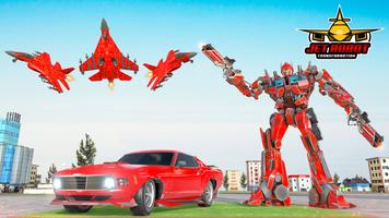 Air Robot Car Transforming Games Jet Robot Games poster