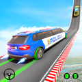 Police Limo Car Stunts Racing Car Games 2021