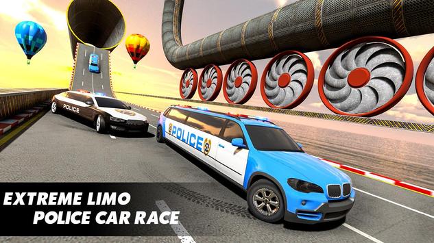 Police Limo Car Stunts GT Racing: Ramp Car Stunt screenshot 2
