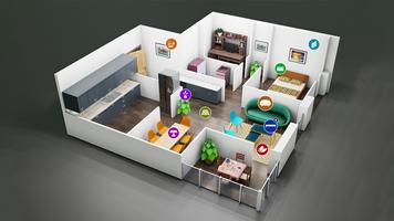 Home Interior Design Games captura de pantalla 1