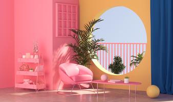 Poster Pink Home : Interior Design