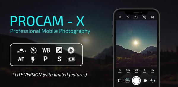 How to Download ProCam X - Lite :HD Camera Pro on Mobile image