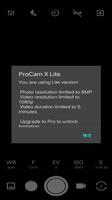 برنامه‌نما ProCam X Lite عکس از صفحه