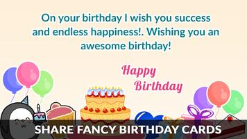 Birthday Cards & Messages Wish تصوير الشاشة 2