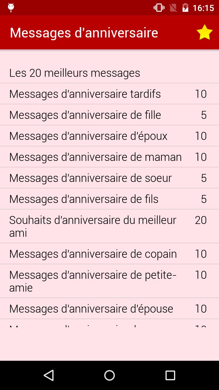 Cartes D Anniversaire Messages Pour Android Telechargez L Apk