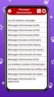 Cartes d’anniversaire Messages Affiche