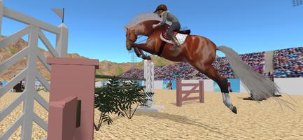 Jumpy Horse Show Jumping Affiche