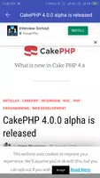 Cake PHP capture d'écran 2