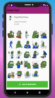 Best WAStickerApps The Frog Prince Sticker Pack capture d'écran 3