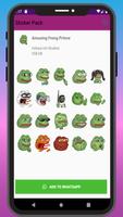 Best WAStickerApps The Frog Prince Sticker Pack capture d'écran 1