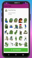 Best WAStickerApps The Frog Prince Sticker Pack capture d'écran 2