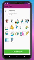 Best Adventure Time Stickers for WhatsApp Latest 截圖 3