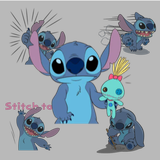 Top Stitch Sticker Pack and Lilo for WhatsApp 2019 icône