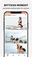 Buttocks Workout For Women - Hips, & Butt Workout Affiche