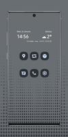 Charcoal Android 12 Icon pack Poster